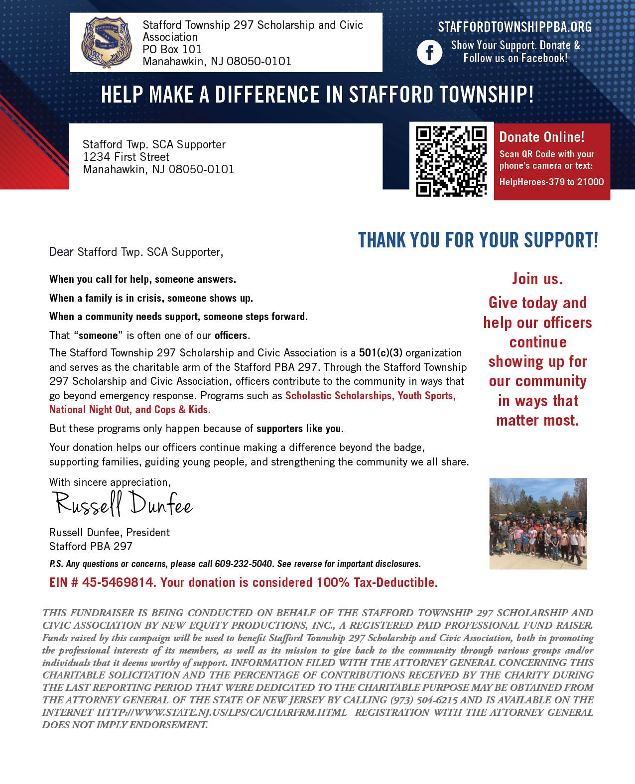 Donation Letter